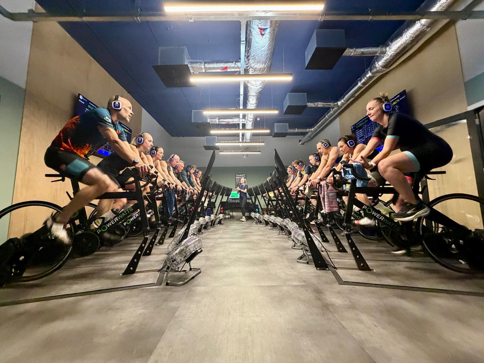 The PowerWatts indoor cycling studio
