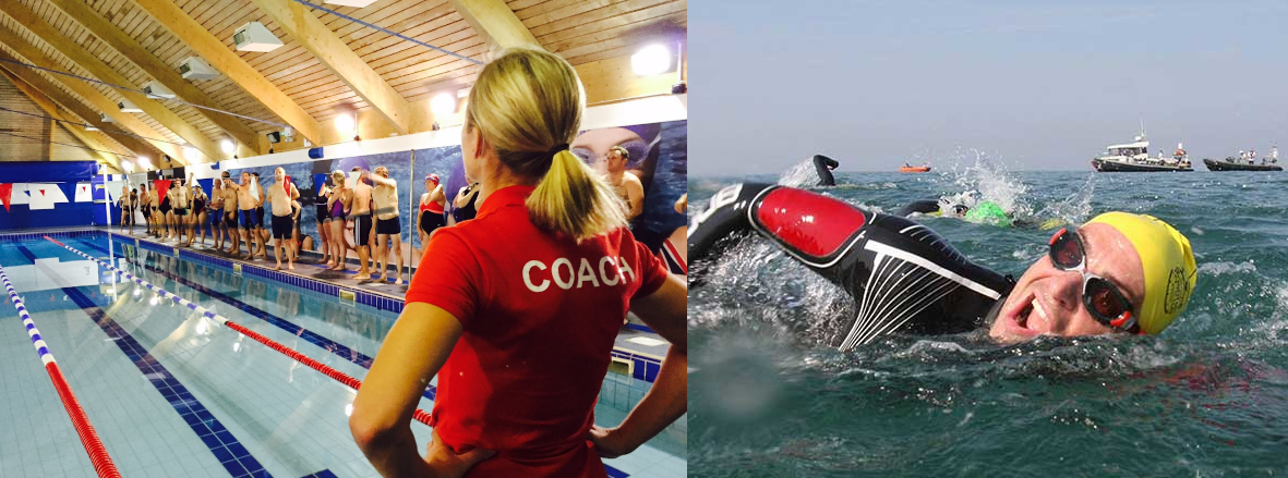 Coached open-water swimming session
